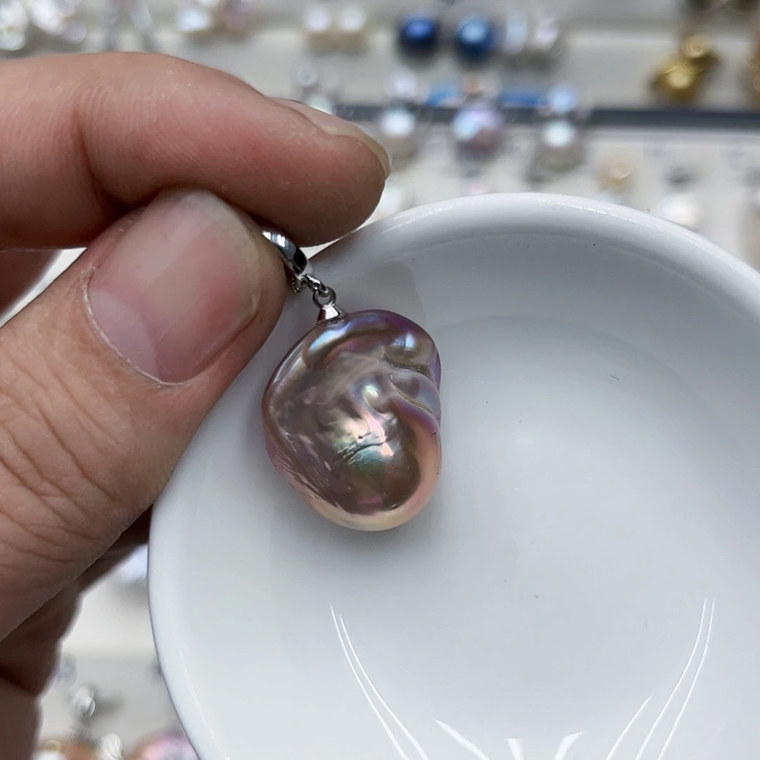 淡水珍珠颈饰银S925镶嵌日****糖13