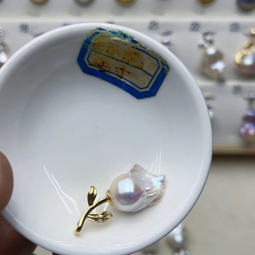 淡水珍珠颈饰银S925镶嵌22