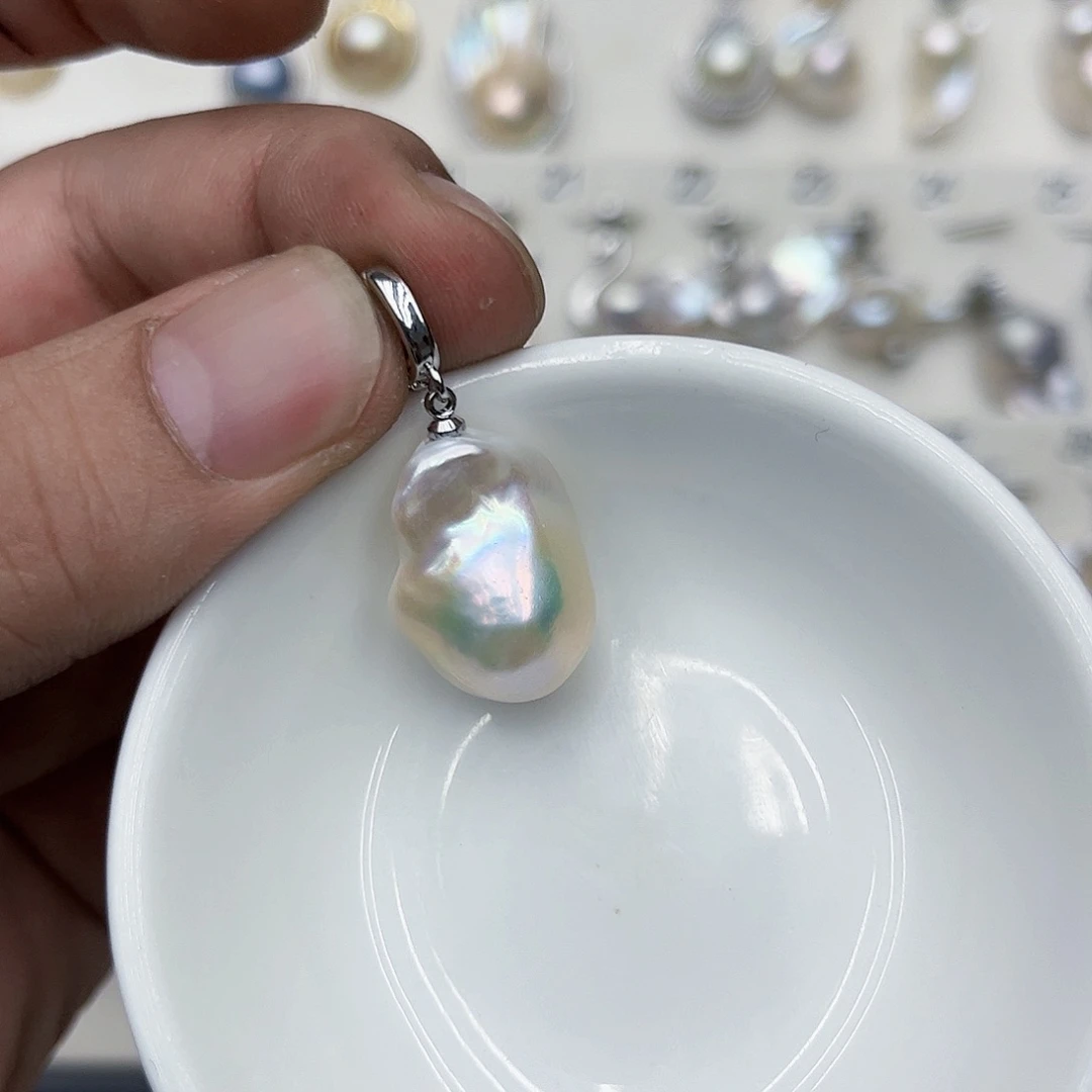 淡水珍珠颈饰银S925镶嵌狐*43