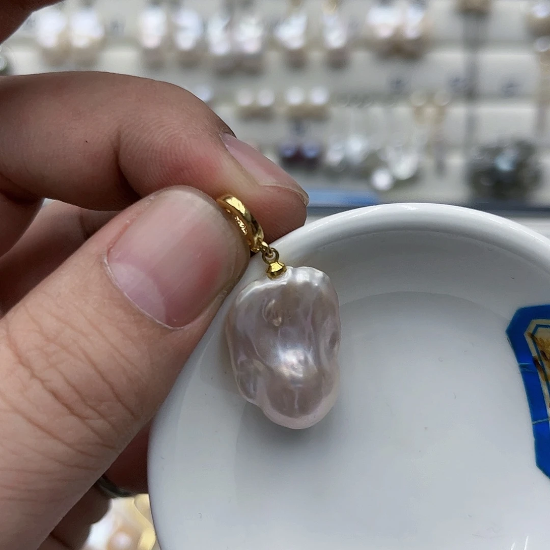 淡水珍珠颈饰银S925镶嵌困*?04