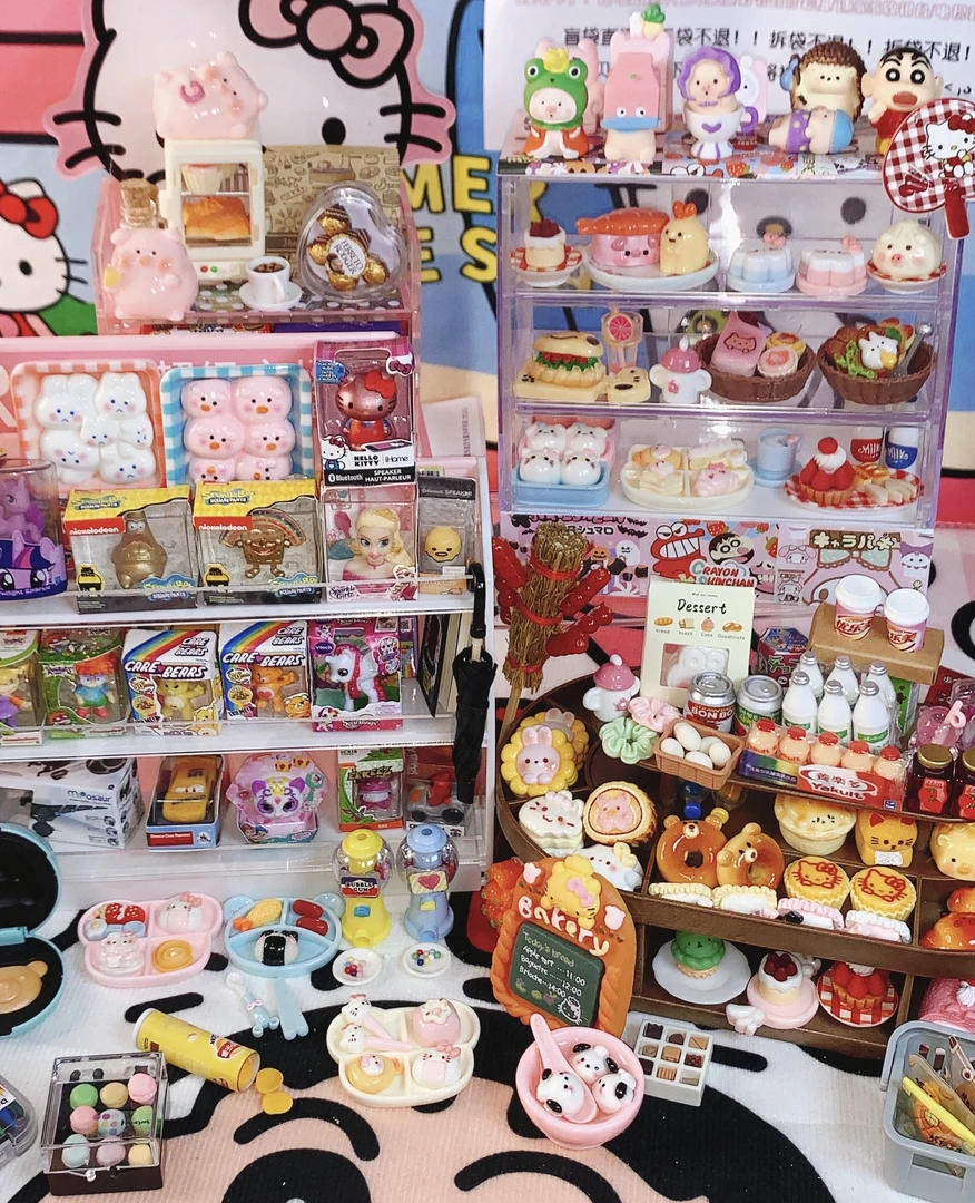 【#无纸盒版#】微缩食玩迷你小卖部仿真潮玩DIY饰品摆件模型可爱
