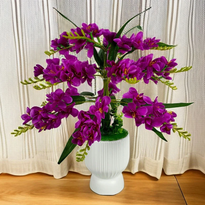 假花仿真花香雪兰盆景北欧花艺系列装饰品摆件高档次网红爆款创意
