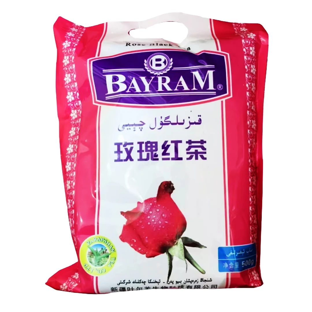 百兰玫瑰红茶香茶新疆餐厅红玫瑰花茶BAYRAM早茶下午茶待客茶500g