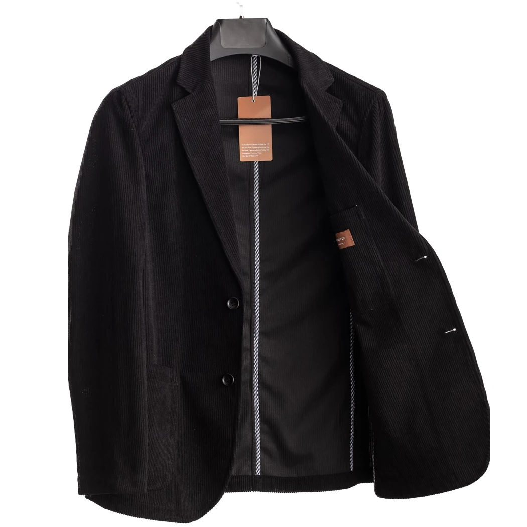 Ouranosaurus/豪勇龍 秋冬四季时尚潮流灯芯绒男休闲西装西服上衣