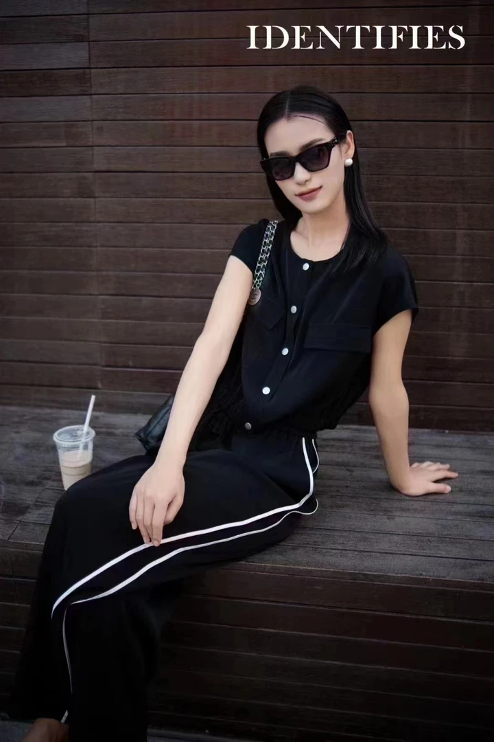易缔媤女装休闲阔腿长裤