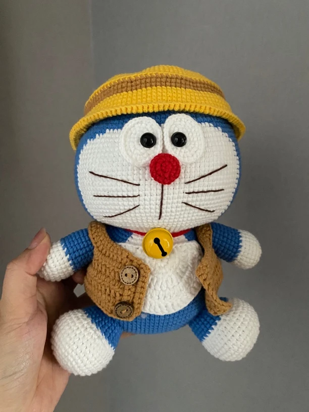 纯手工制作钩针玩偶！雪妃尔五股线材钩织！