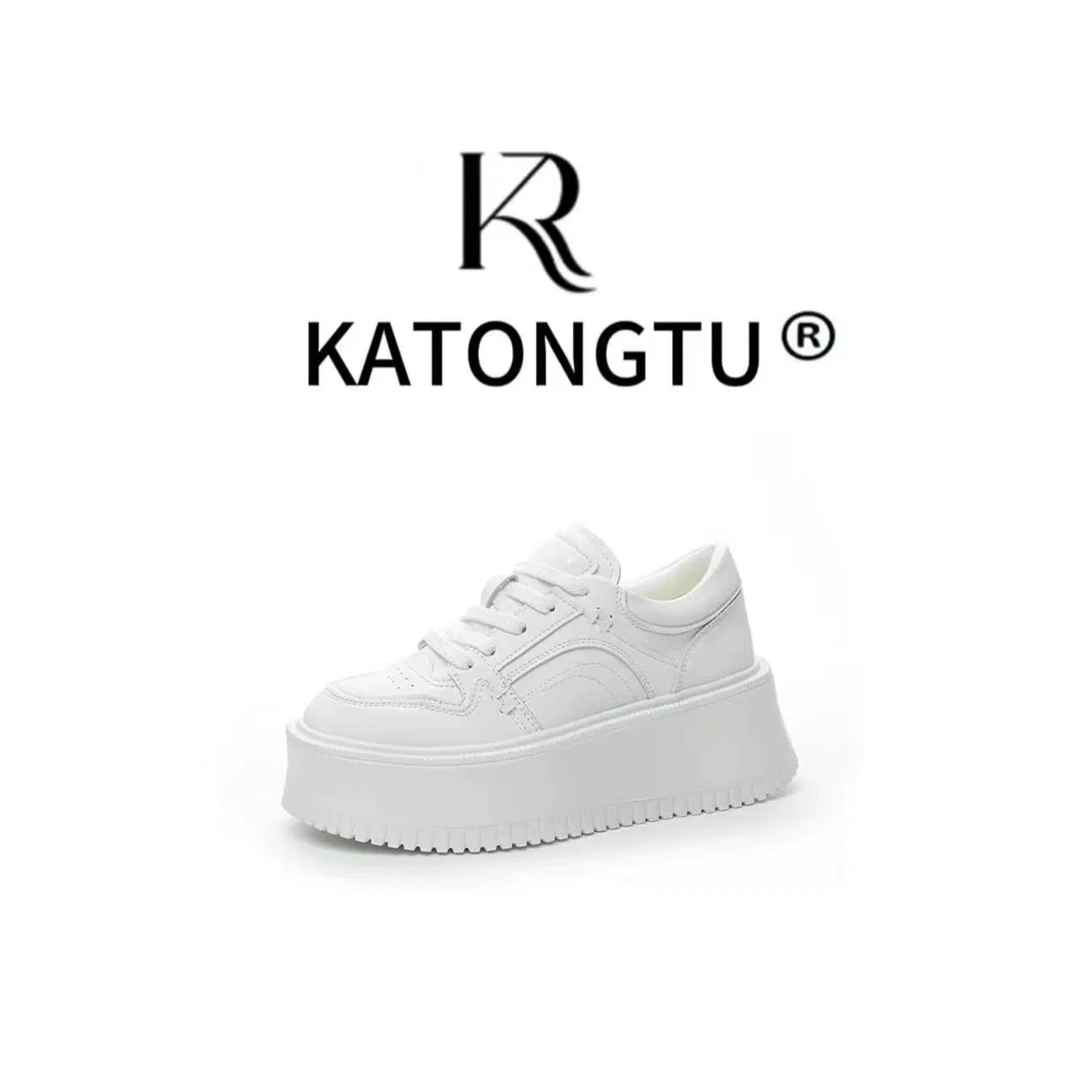 katongtu/卡通兔‘秋冬新款百搭厚底增高松糕底休闲鞋   YN24142