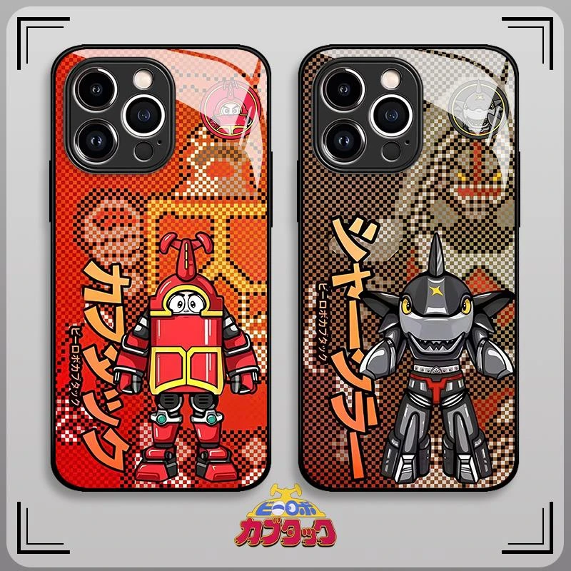 适用铁甲小宝高级感苹果15卡布达iphone14promax鲨鱼辣椒13手机壳