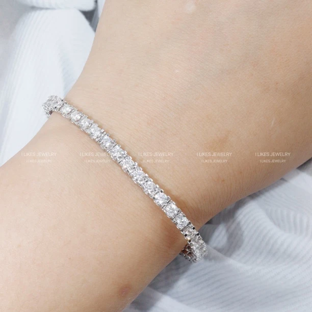 【念慈专属】18K3.76ct牛头手链满钻轻奢百搭精致8分