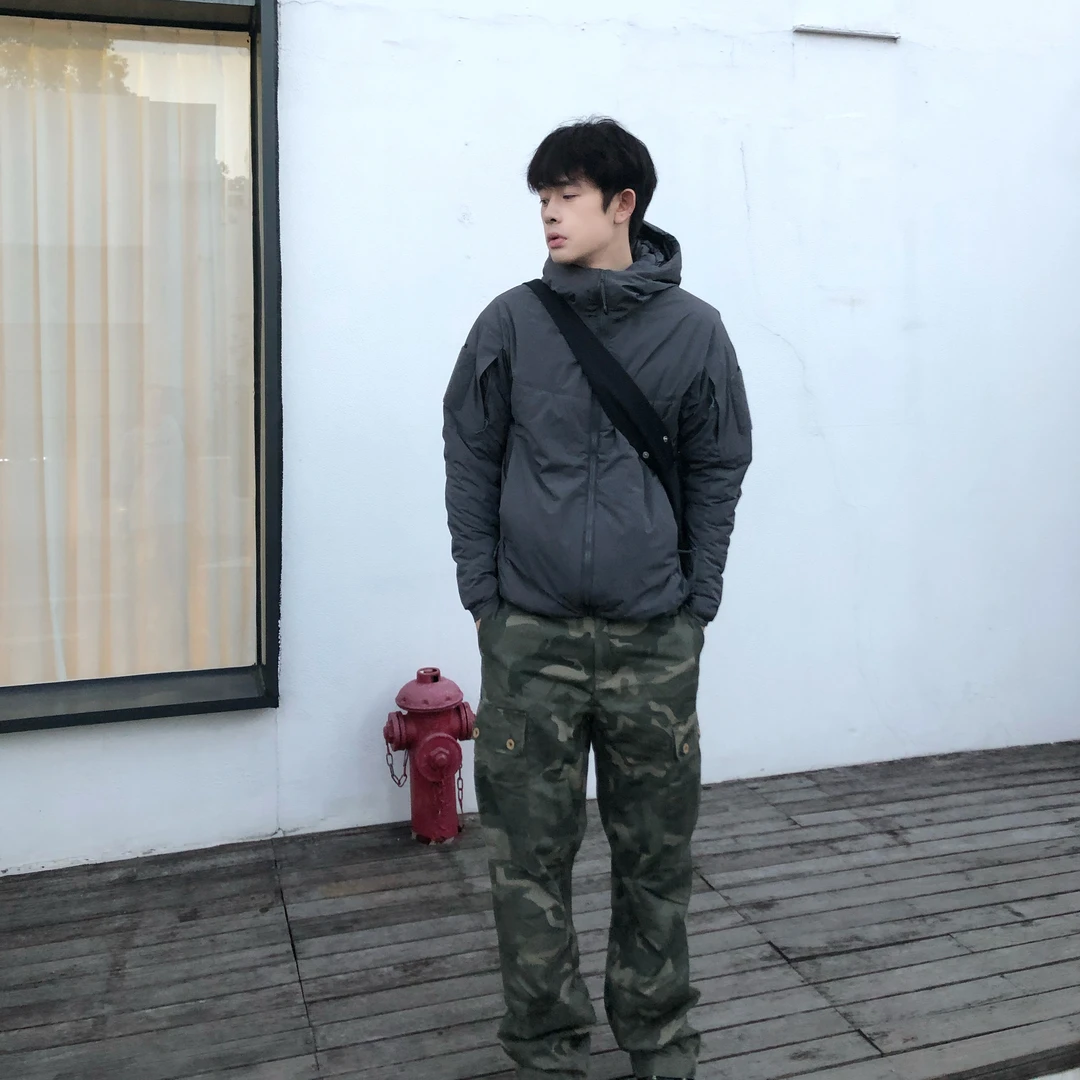 LAEF军鸟户外通勤阿童木棉衣抗寒防风防水透气秋冬季连帽棉服外套