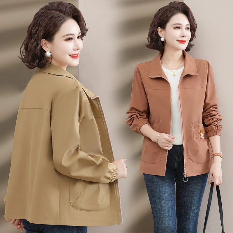 妈妈装外套阔太太气质装春秋洋气50岁60中年女装秋装上衣服中老年