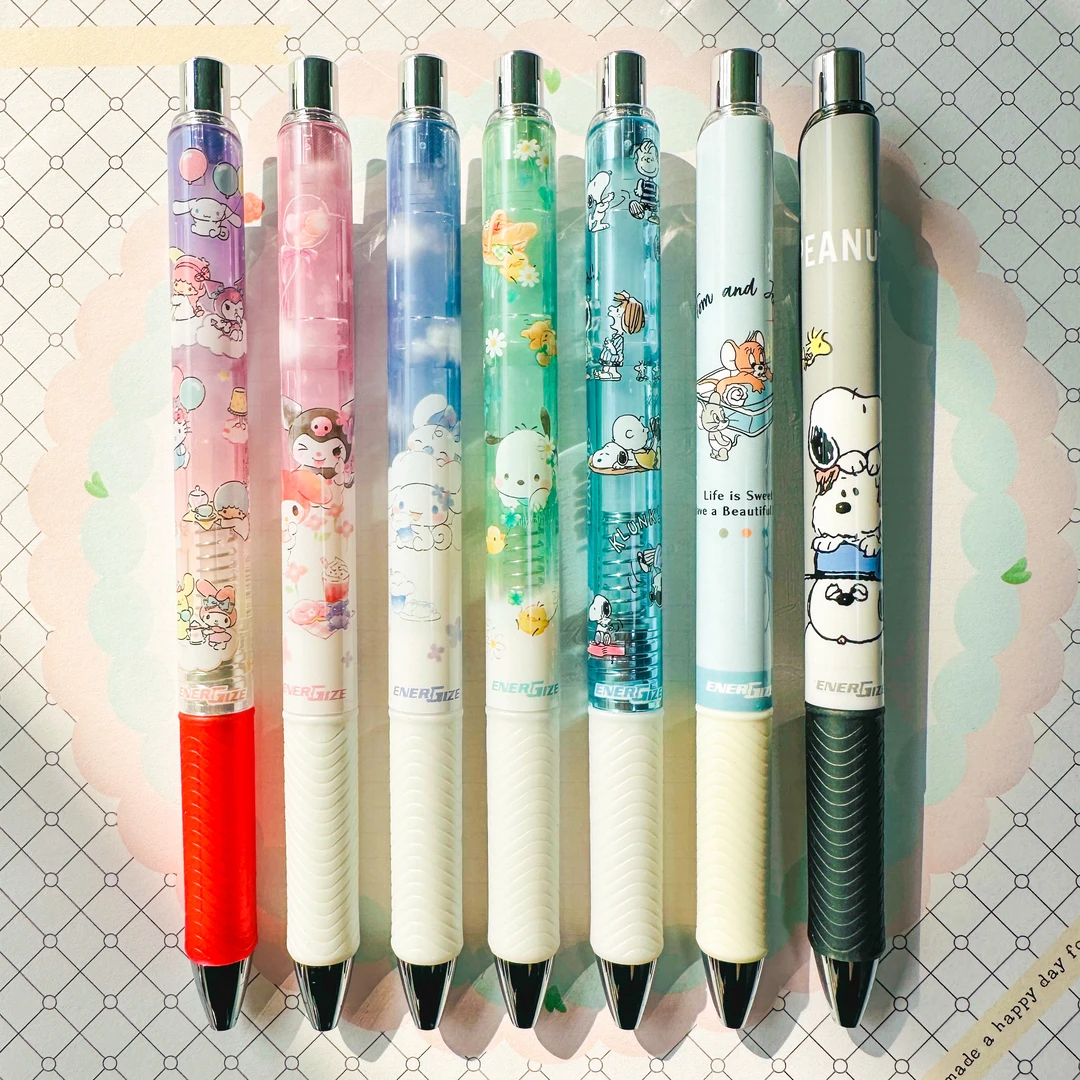 现货日本派通pentel新款透明史努比三丽鸥帕恰狗限定自动铅笔0.5