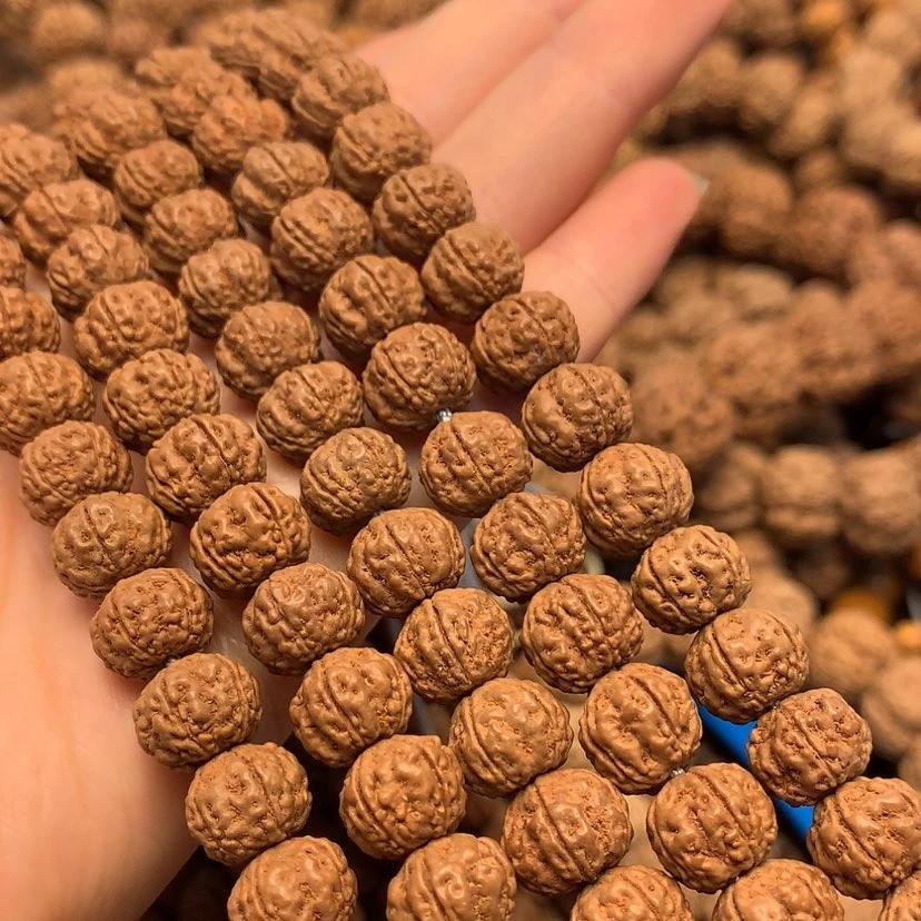 原生态霸王龙108*10mm金刚菩提印尼小金刚菩提籽红皮老树籽脖挂