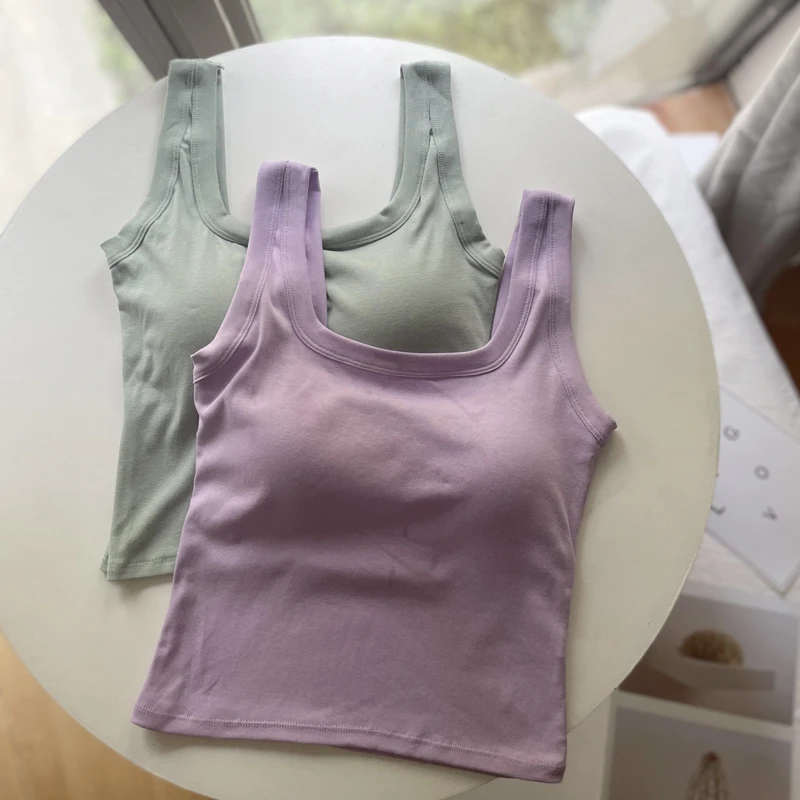 美背内衣u型小吊带背心女带胸文胸一体2021新款爆款打底外穿夏