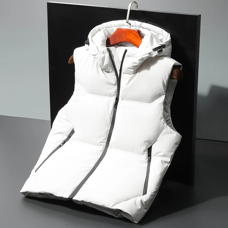 羽绒马甲男冬季新款背心外穿宽松休闲外套加厚坎肩上衣服羽绒服