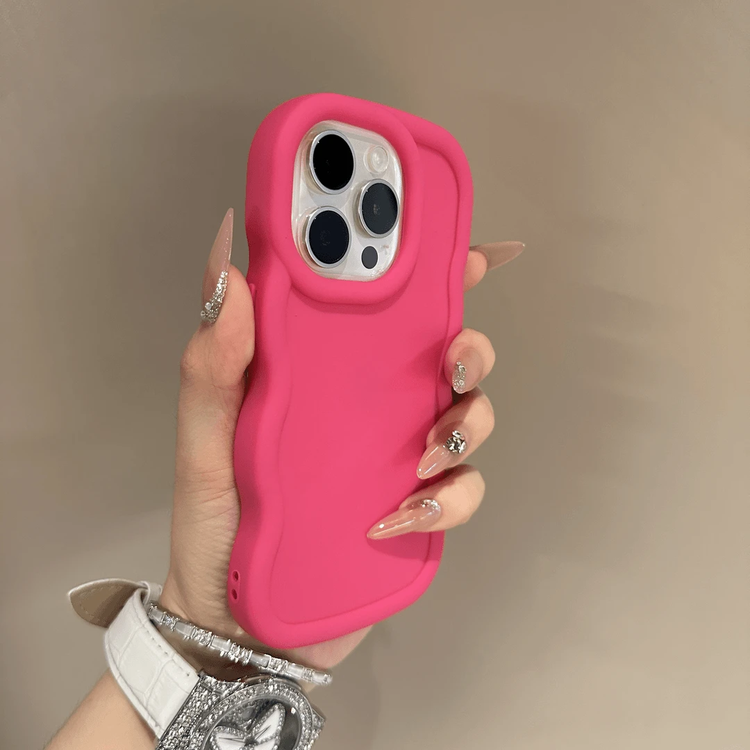 多巴胺舒适感波浪边适用iPhone14pro苹果15手机壳13全包12新款11