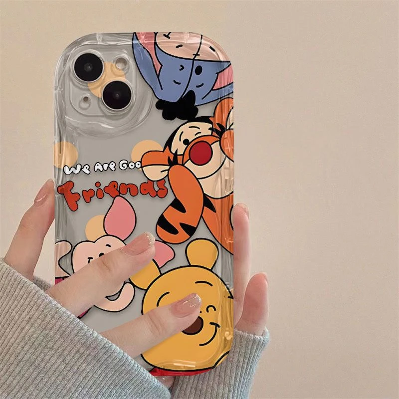 适用维尼熊iPhone14promax手机壳vivo小米12oppo华为mate60pro女