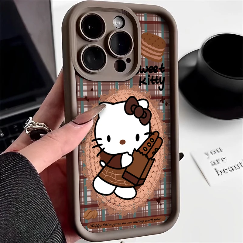 秋冬凯蒂面包适用iPhone15promax手机壳华为mate60vivo小米13oppo