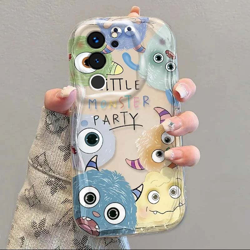 创意涂鸦怪兽适用iPhone14手机壳15pro华为/小米/oppo/vivo/荣耀