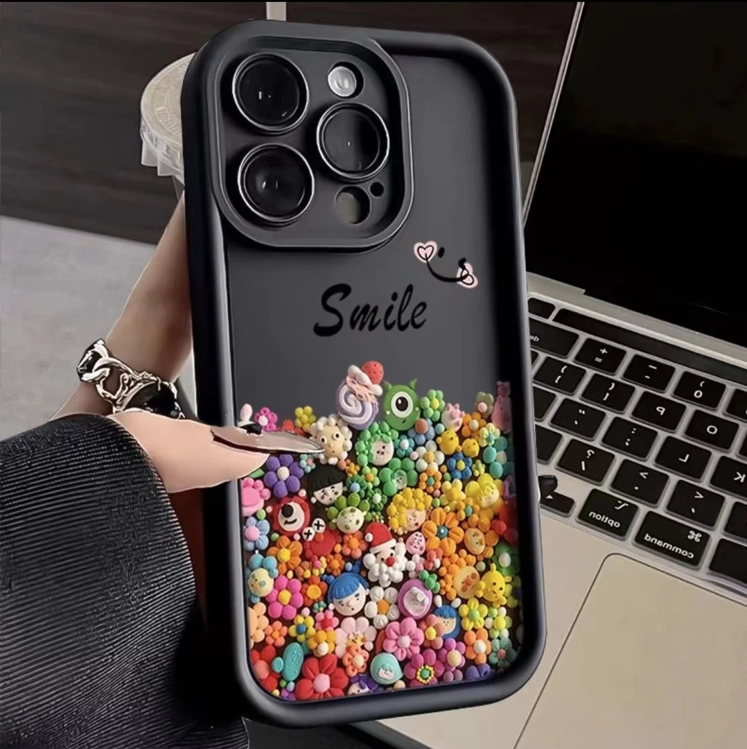 新款彩色小人适用苹果15pro华为小米oppovivo15pro手机壳14/13