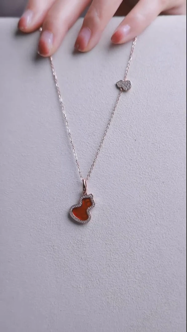 【闪购商品】玛瑙/玉髓颈饰银S925镶嵌【无包装】项链