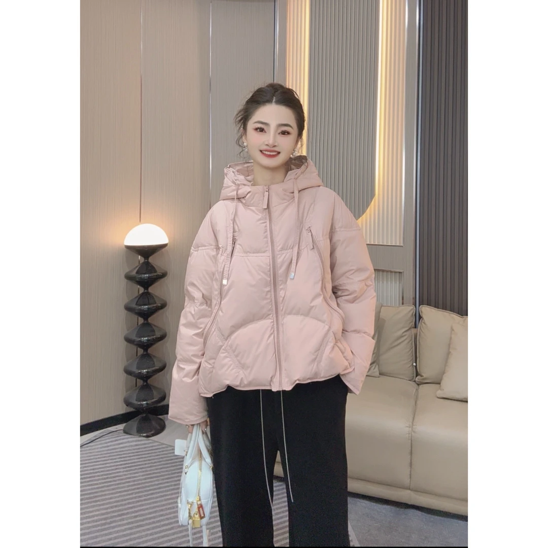 【白露为霜】2024新款羽绒服短款设计时尚休闲百搭宽松保暖韩版秋冬