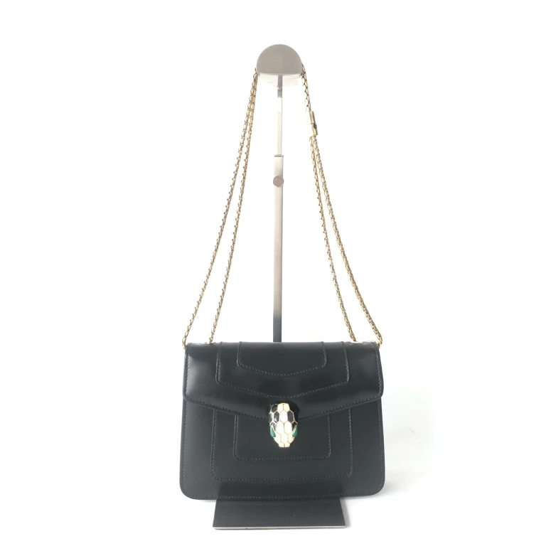 95新 BVLGARI/宝格丽 安洁利严选宝格丽蛇头链条单肩包WHL12486H