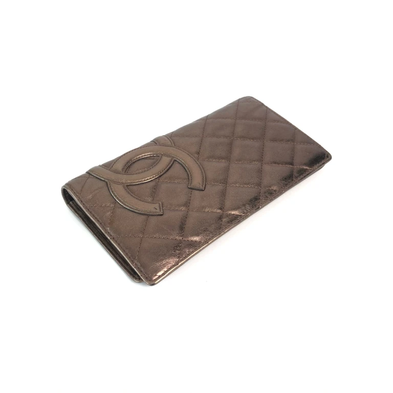 95新 Chanel/香奈儿 安洁利严选CHANEL深棕色长款钱包 WHL408071