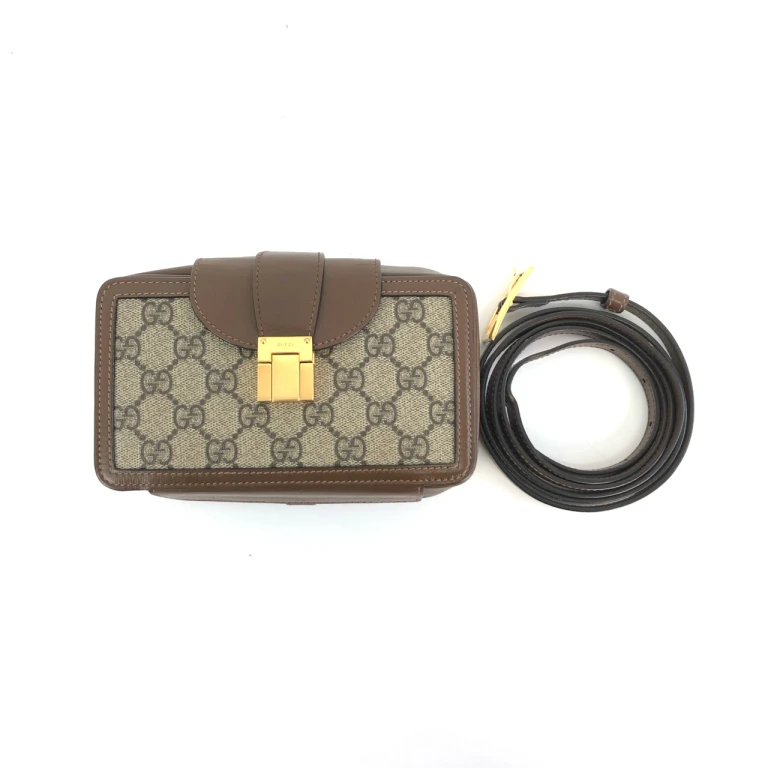 95新 GUCCI/古驰 安洁利严选Gucci古驰老花小盒子单肩包WHZ19041H