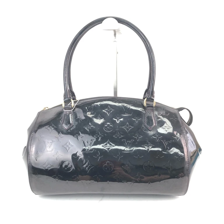 95新 LouisVuitton/路易威登 安洁利 LV压纹漆皮手提包WHZ15563H