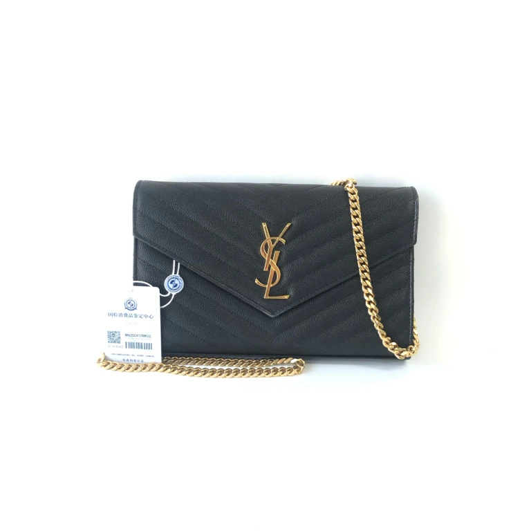 95新 YSL/圣罗兰 安洁利严选 黑金信封包WHZ411329