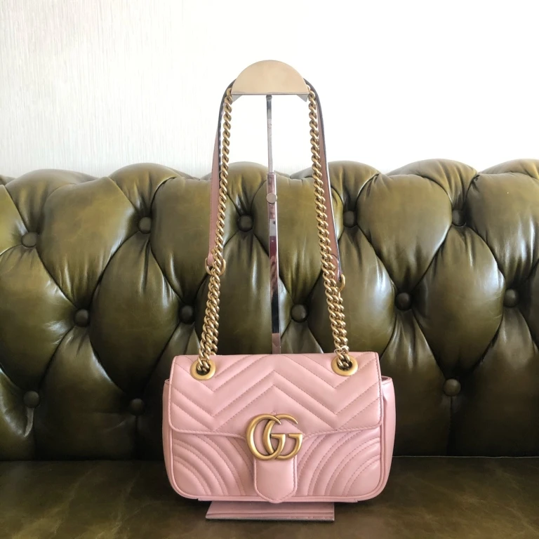 95新 GUCCI/古驰 安洁利严选GUCCI古驰马蒙22单肩包/WHZ406225H