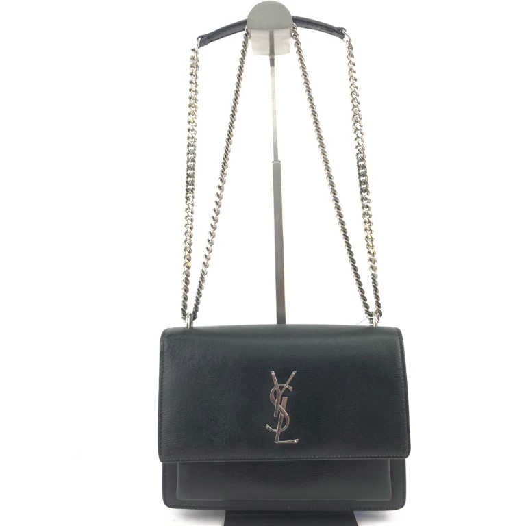 95新 YSL/圣罗兰  YSL圣罗兰黑色链条单肩包/95新/WHZ17280H
