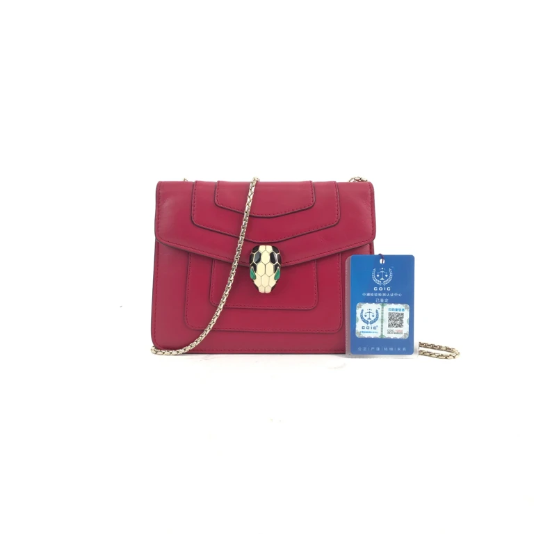 95新 BVLGARI/宝格丽 【折扣仓专属】蛇头链条单肩包WHZ17286H