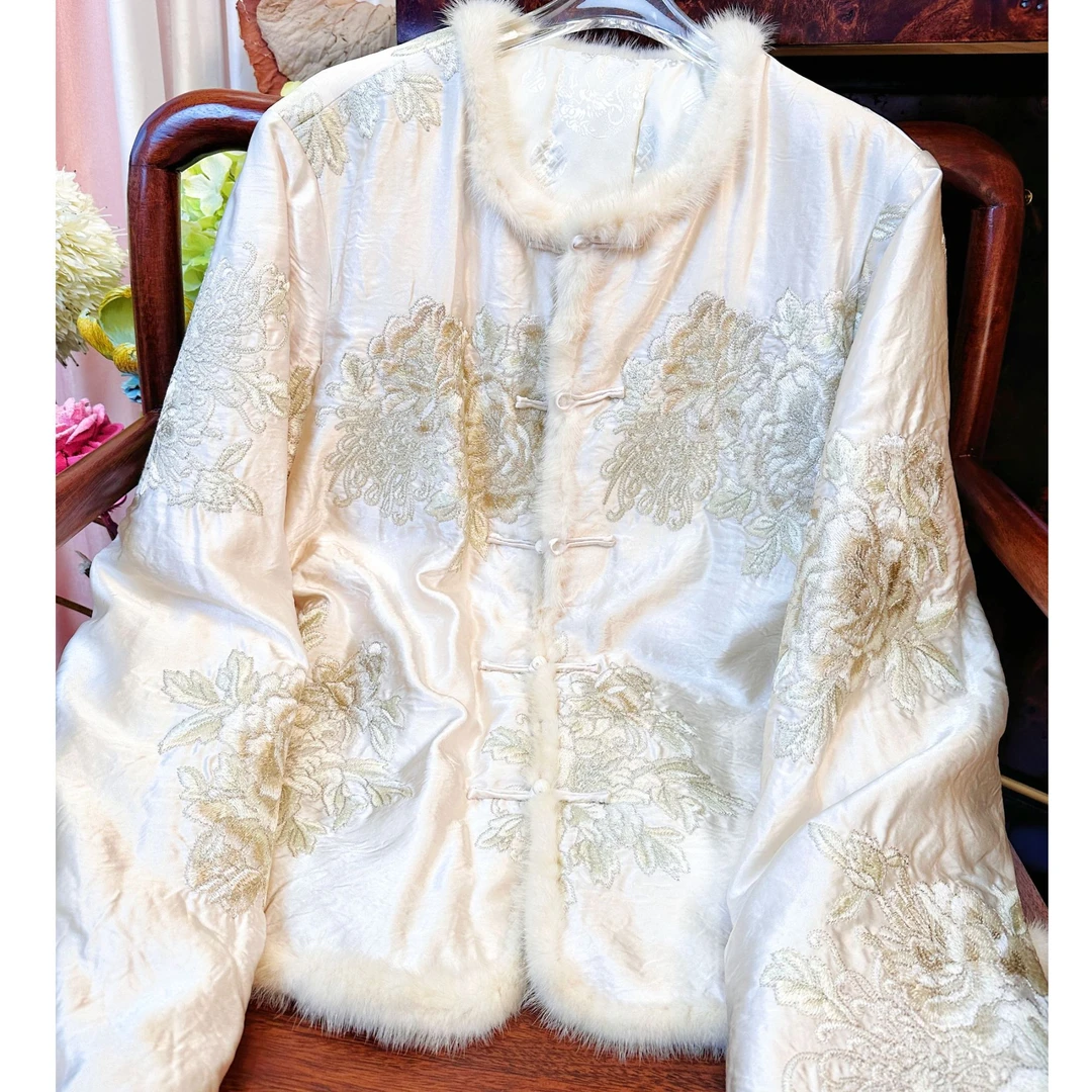 玛薇丝《富贵团花》新中式时尚女装外套