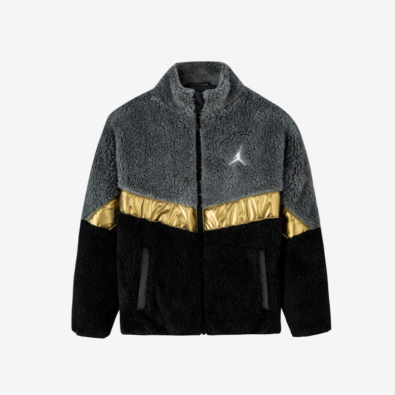 【Nike耐克奥莱专属】AIR JORDAN儿童童装夹克加绒毛冬季外套-B740