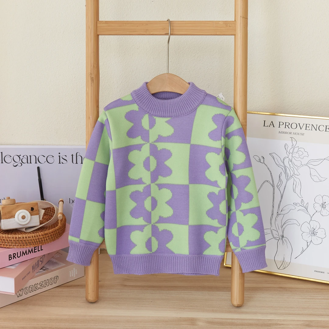 男童加绒毛衣中小童一体绒打底衫男宝秋冬时尚套头线衣韩版针织衫