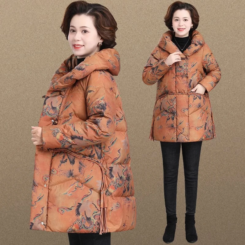 胖妈妈冬装外套保暖棉服阔太太秋冬季棉袄加肥加大码中老年女棉衣