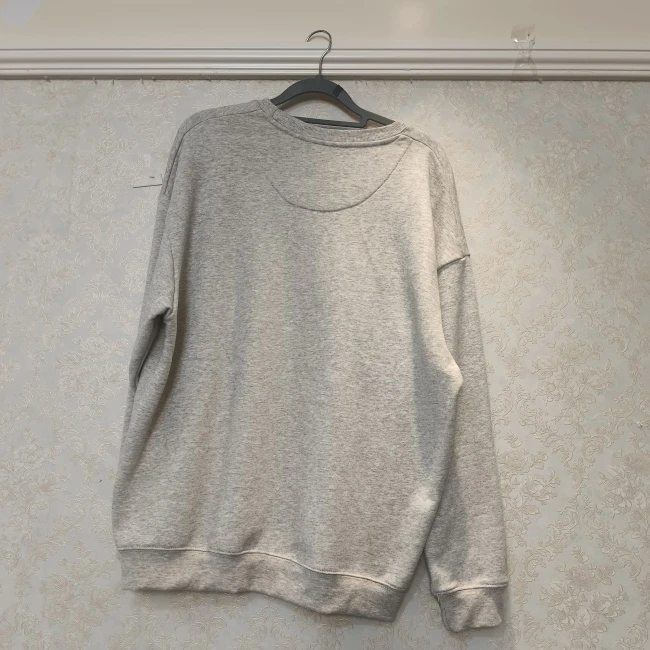 无品牌BT男士春季拉绒宽松圆领卫衣