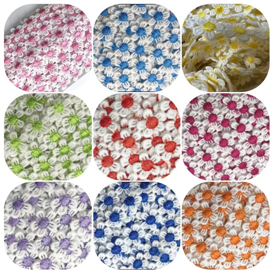 《玲玲专属买一送一》小雏菊花边彩色水溶diy手工花朵饰品