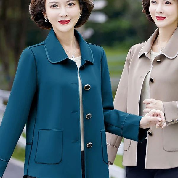 Z095新款春秋洋气短款款全包边外套女春装风衣上衣外套