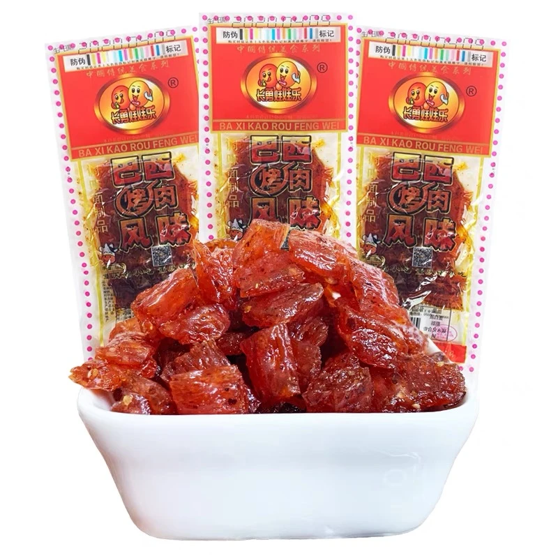 长勇娃娃乐巴西烤肉风味辣条童年怀旧零食麻辣休闲儿时小吃零食