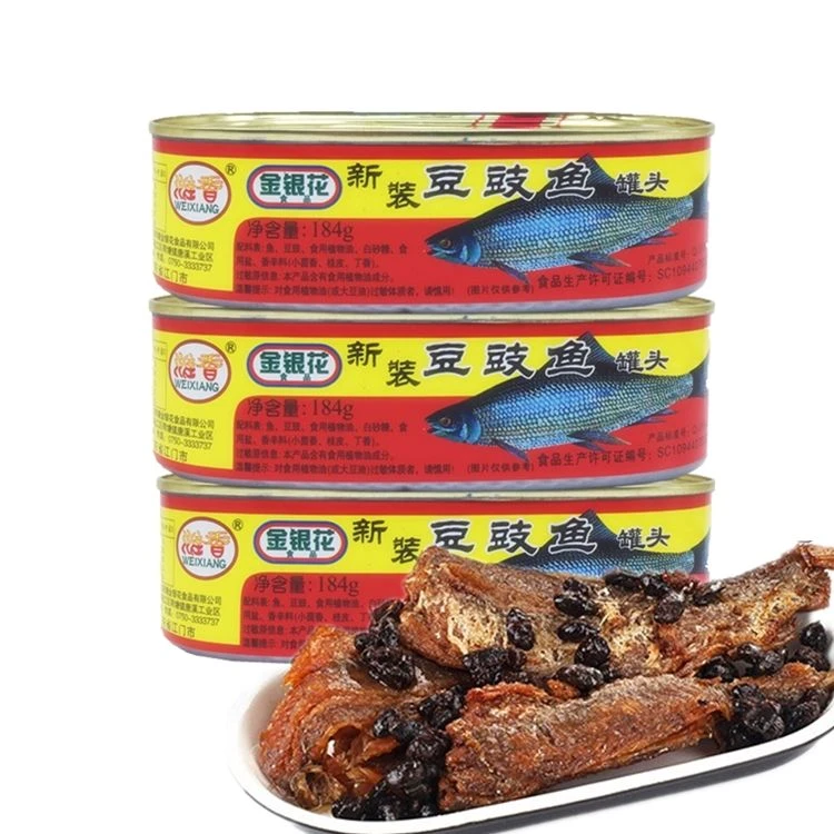 {小扬哥推荐}三只羊豆豉鱼鱼罐头鱼184g罐头即食食品肉类罐头零食
