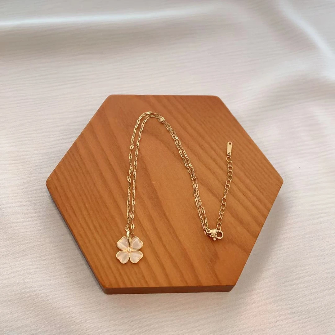 钛钢项链 D115  气质轻奢时尚百搭简约小众甜美精致项链