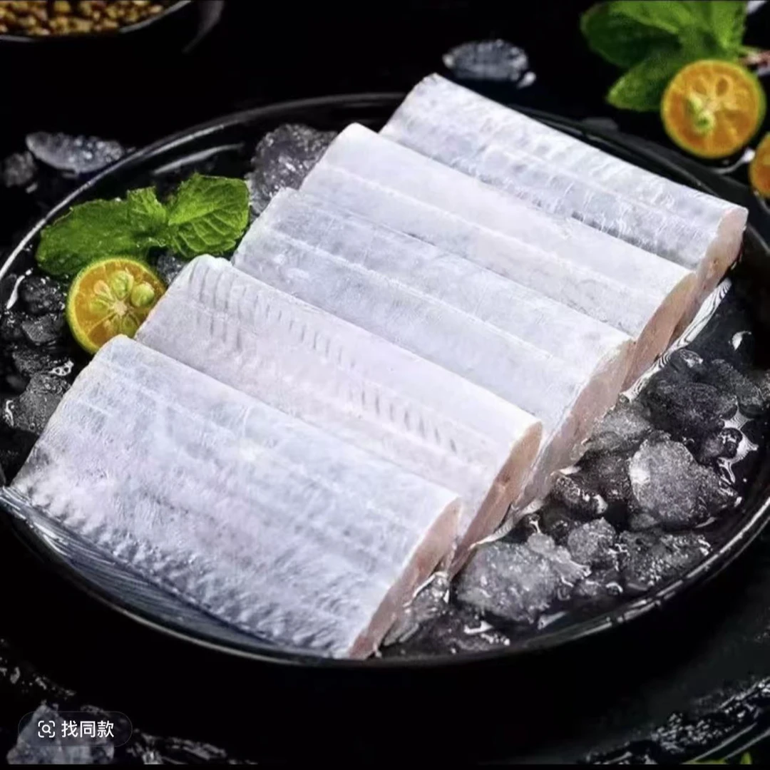 青岛渤海湾刀鱼段新鲜带鱼中段大刀鱼冷冻海鱼顺丰包邮400g*6