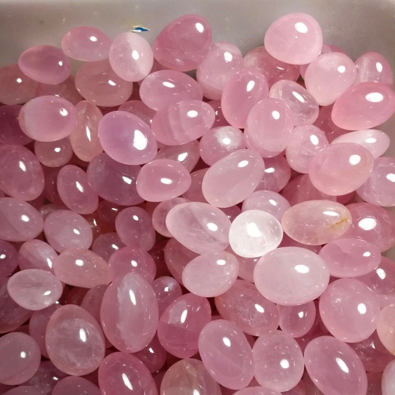 天然粉晶碎石原石鱼缸水培净化消磁石水晶石