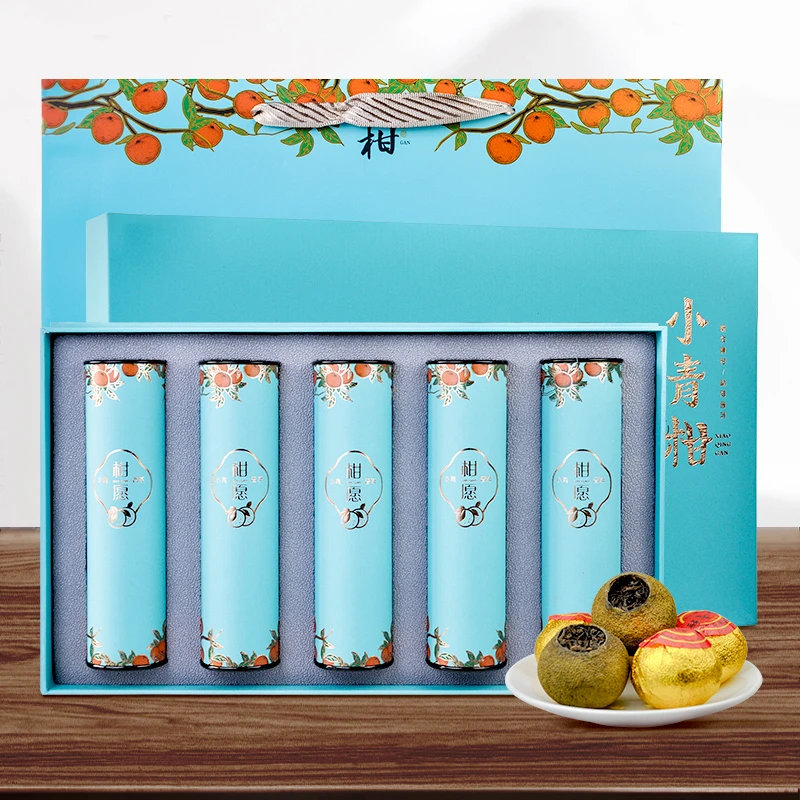 小青柑 8年勐海普洱茶+8年新会柑皮 柑普礼盒茶 茶叶