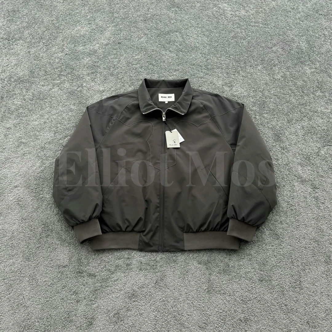 Elliot Mos立裁廓形设计~ Down Jacket 米粒绣花翻领羽绒服-0777