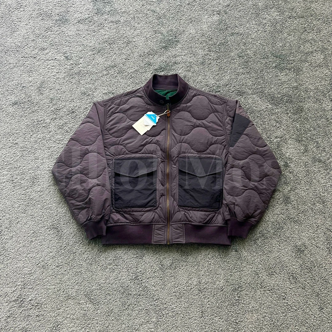 色彩碰撞~Quilted Cotton Clothing 两面穿多口袋绗缝棉服-0869