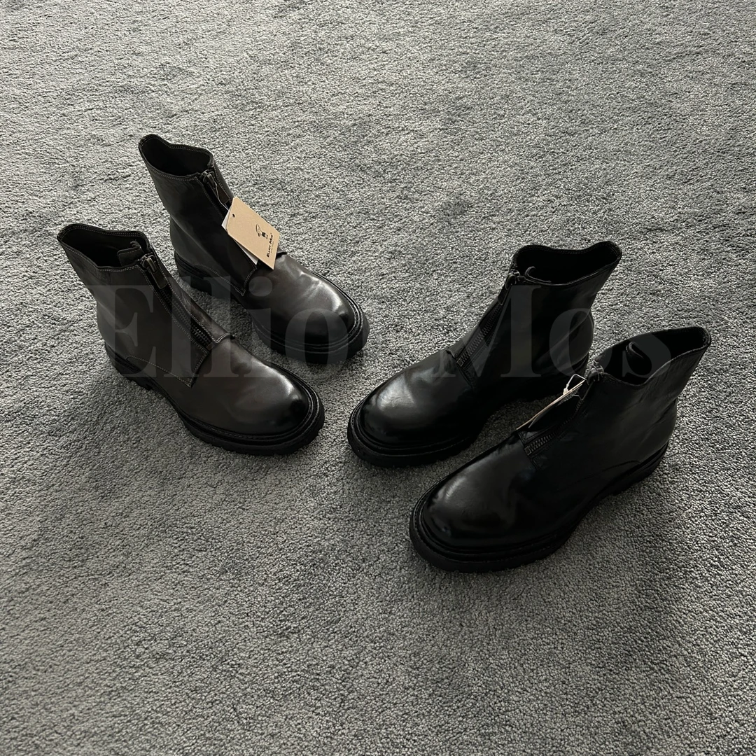 Elliot Mos 复古英伦风~Martin Boots 水洗马皮工装马丁靴-M6089